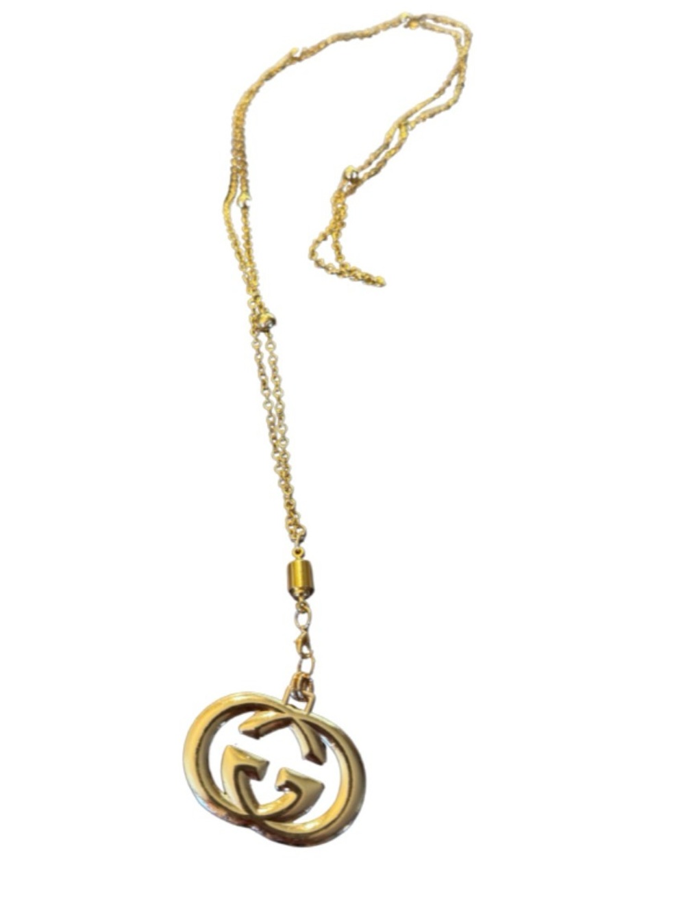 62 inch Vintage Chain with Gucci Keychain